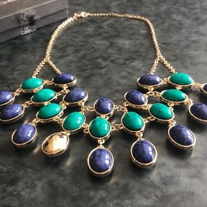 💎💎🐦BEBE Beautiful blue/teal/gold necklace.